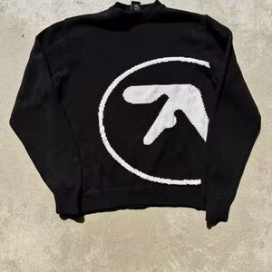 Black and White Graphic Sweater